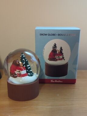 Tim Hortons Holiday Bear Snow Globe 2025 brand new